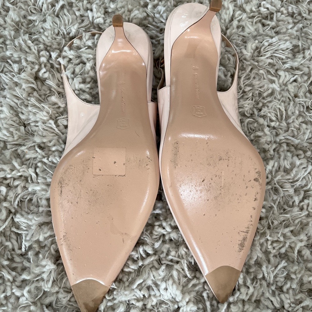 Gianvito Rossi Pointed Toe Patent Slingbacks - EU 40 - 9.5-10 U.S. - Picture 10 of 17
